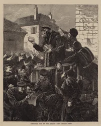 Weihnachtstag in der deutschen Armee vor Paris